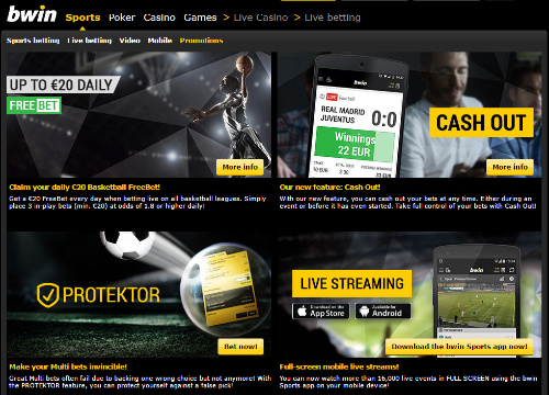 Bwin Sports betting